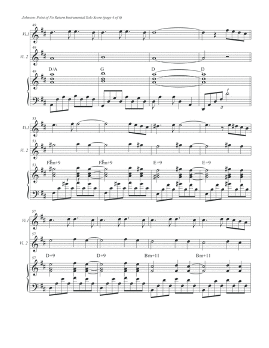 Point of No Return Inst. Solo Score Score scores gallery preview page 6