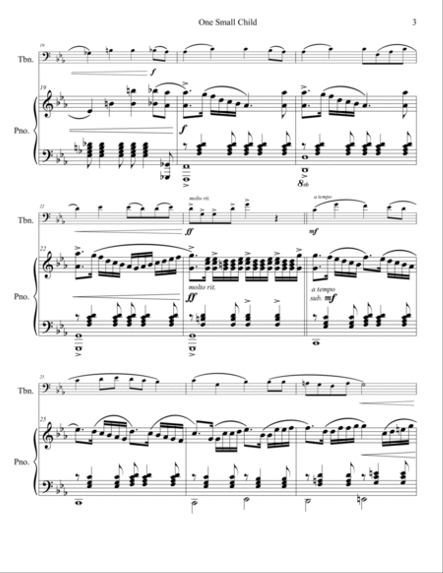 One Small Child Piano scores gallery preview page 4