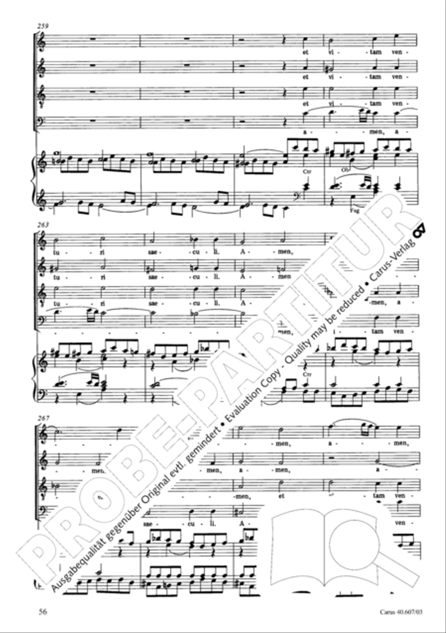 Mass in time of war (Missa in tempore belli) 4-Part scores gallery preview page 63