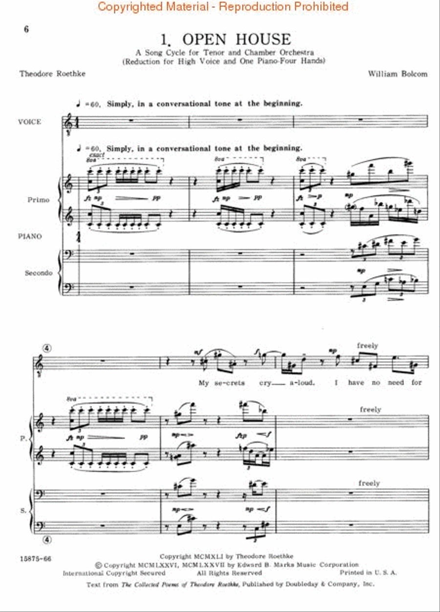 Open House Voice scores gallery preview page 2