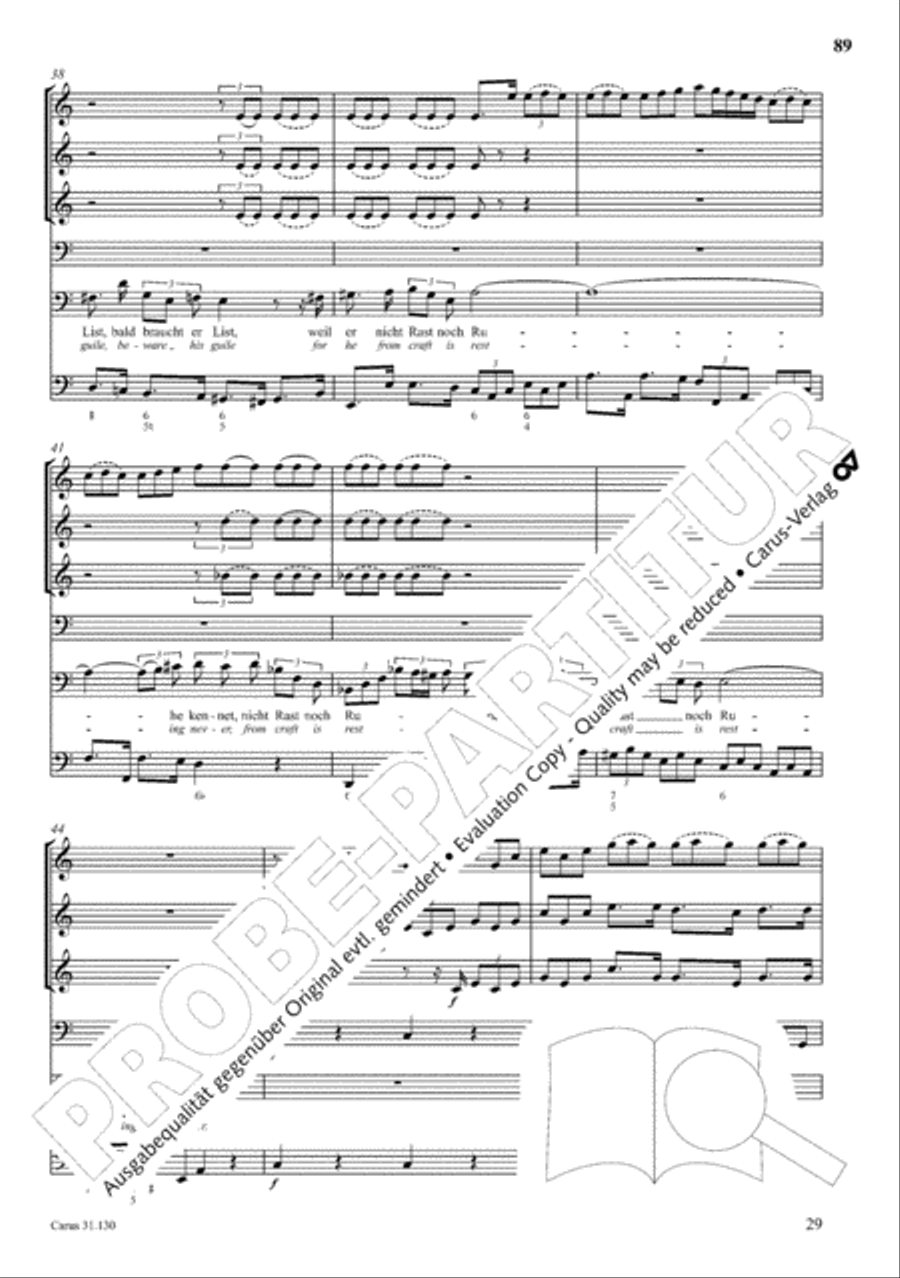 The Complete Sacred Vocal Works (Das geistliche Vokalwerk) Voice scores gallery preview page 90