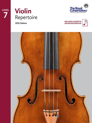 Book cover for Violin Repertoire 7, 2021 Edition