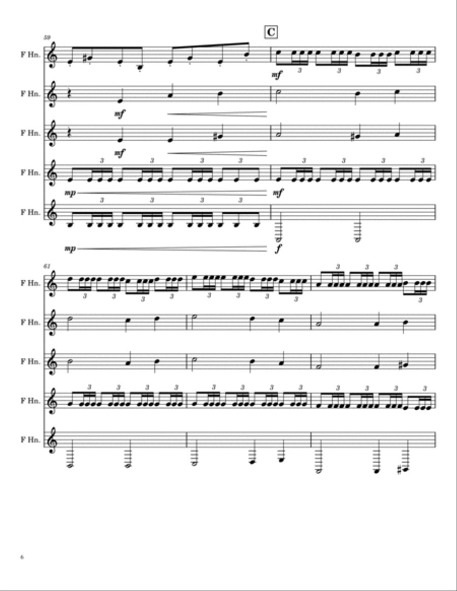 Pirates Of The Caribbean Pirates Of The Caribbean Brass Ensemble scores gallery preview page 6
