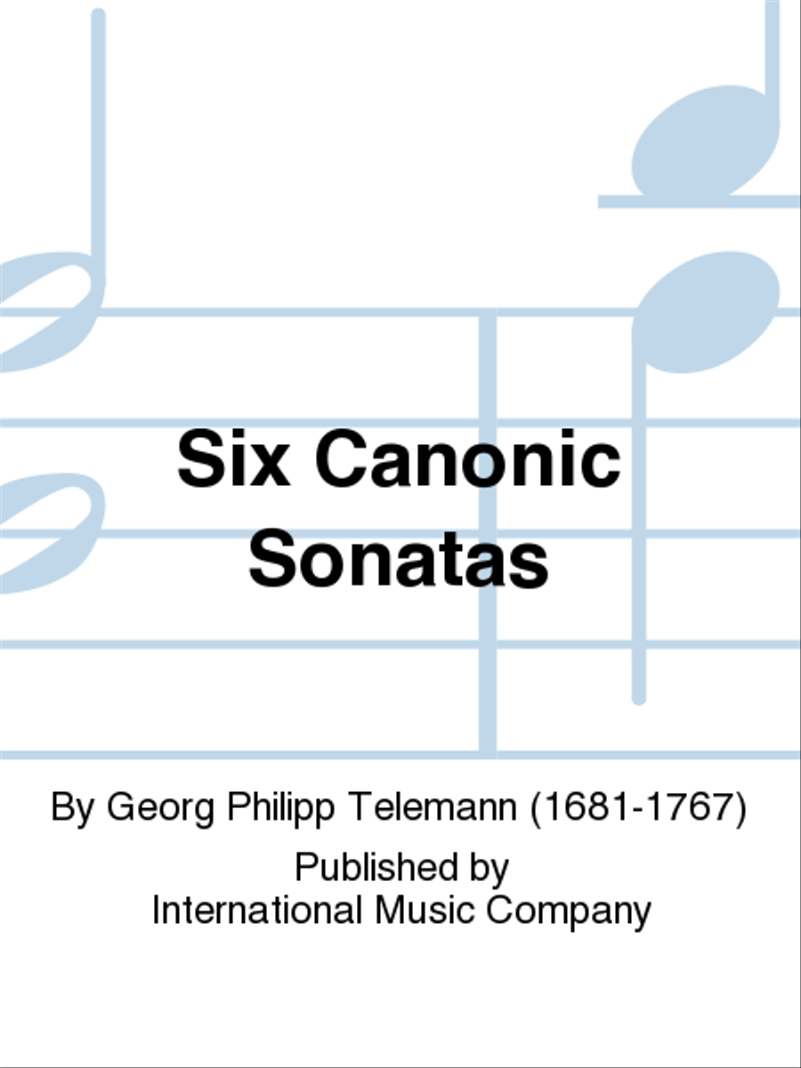 Six Canonic Sonatas Six Canonic Sonatas Viola scores gallery preview page 1