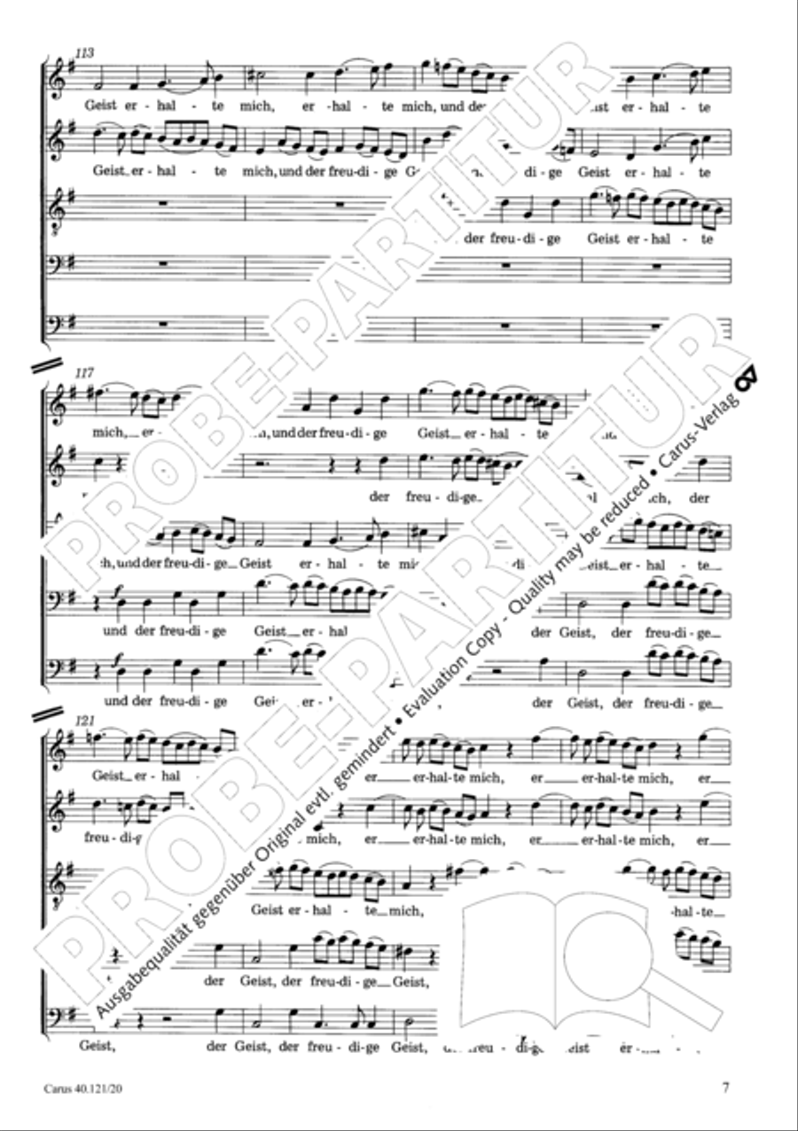 Make in me, o God a clean pure heart Choir scores gallery preview page 8