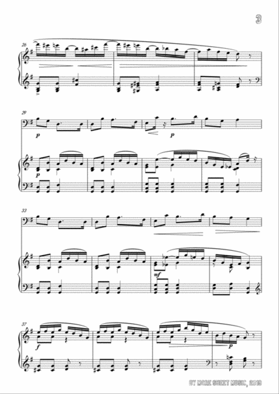 Wolf-Der Musikant, for Cello and Piano Piano scores gallery preview page 5
