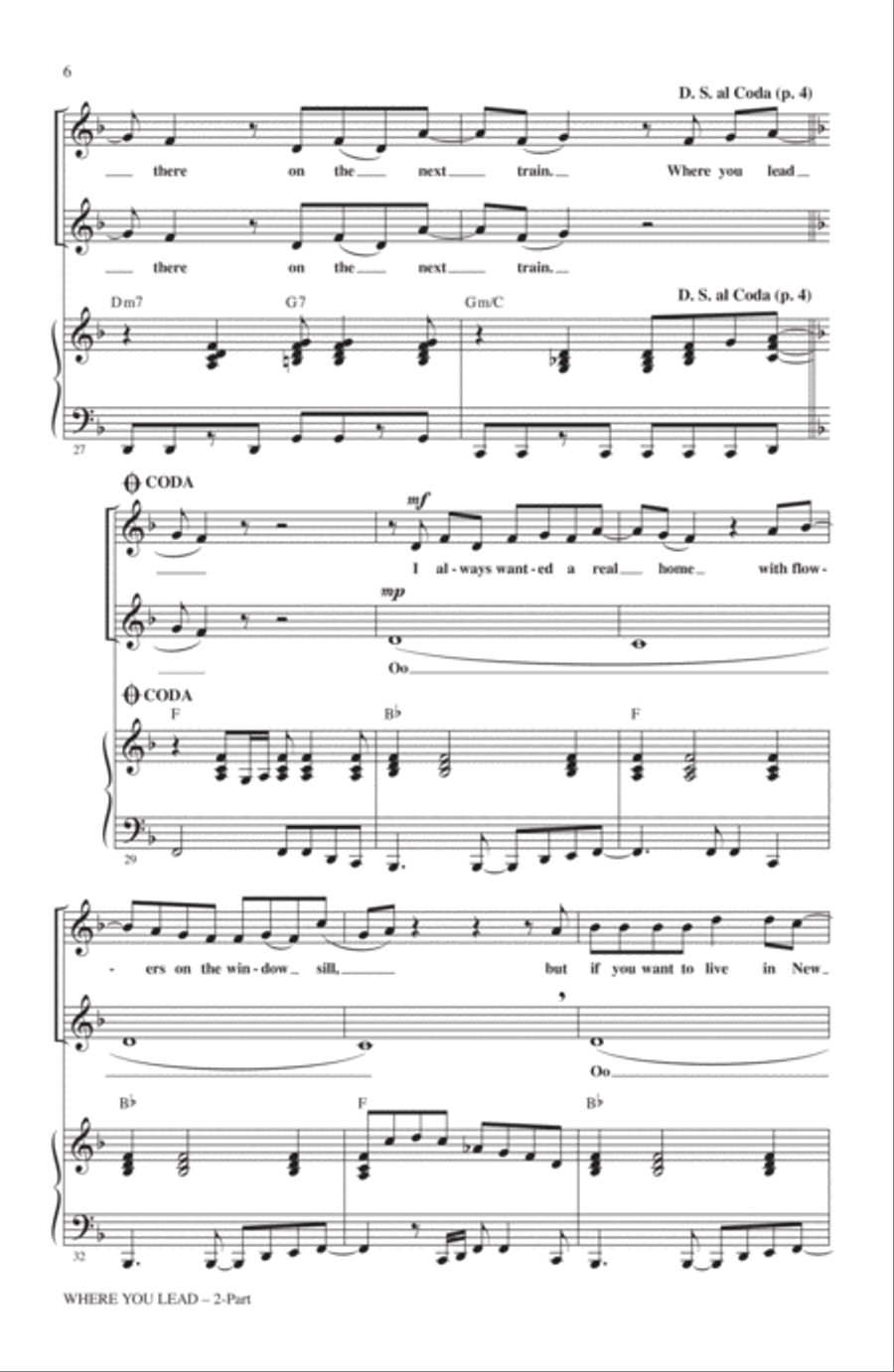 Where You Lead 2-Part scores gallery preview page 4
