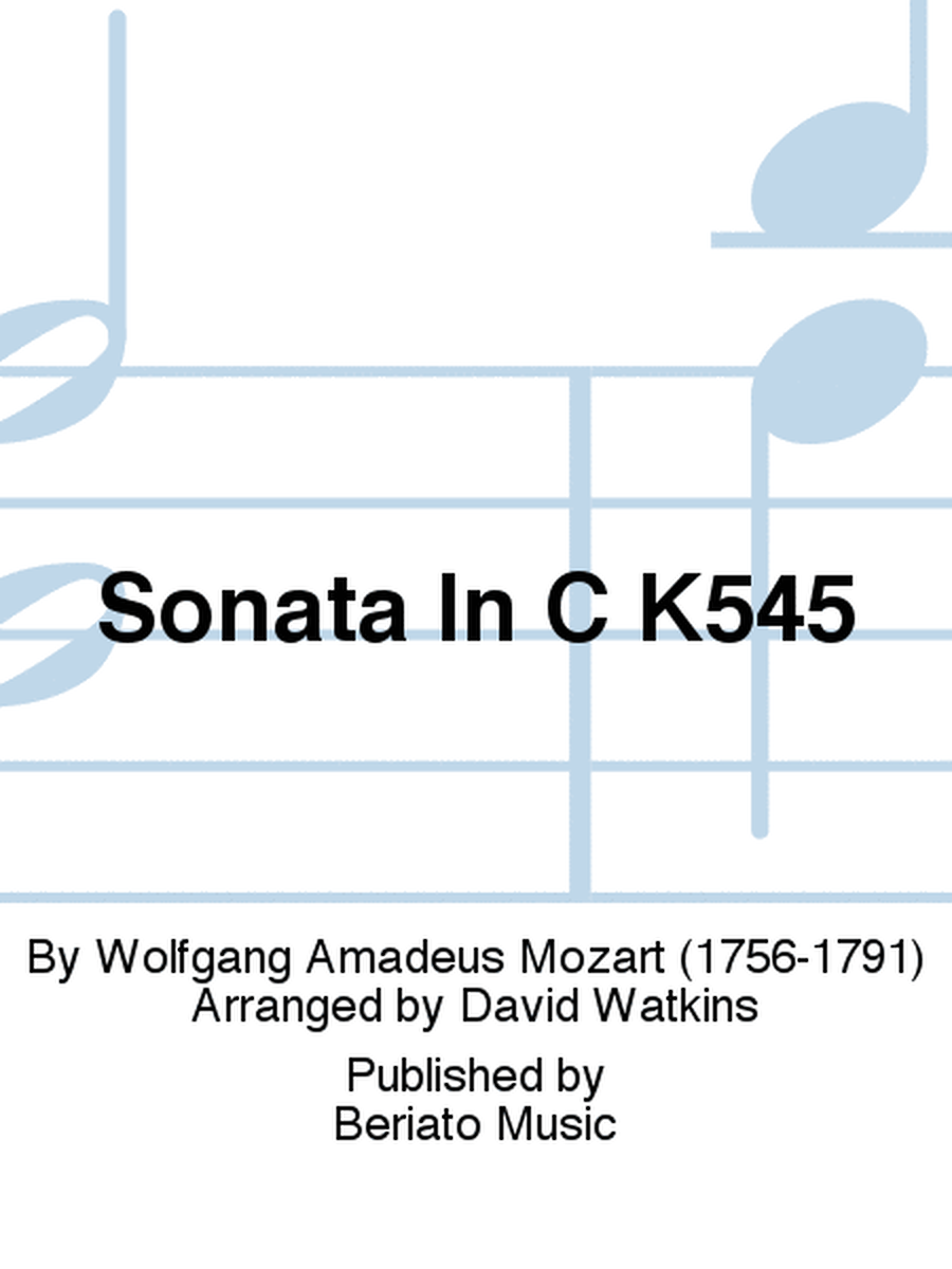 Sonata In C K545