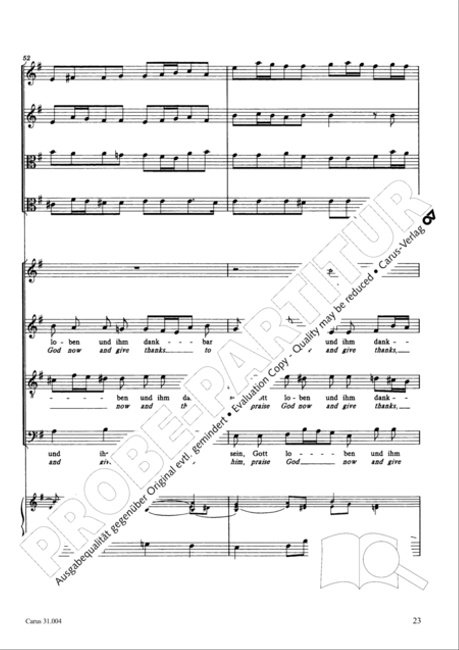 Christ lay in death's cold prison (Christ lag in Todesbanden) 4-Part scores gallery preview page 24