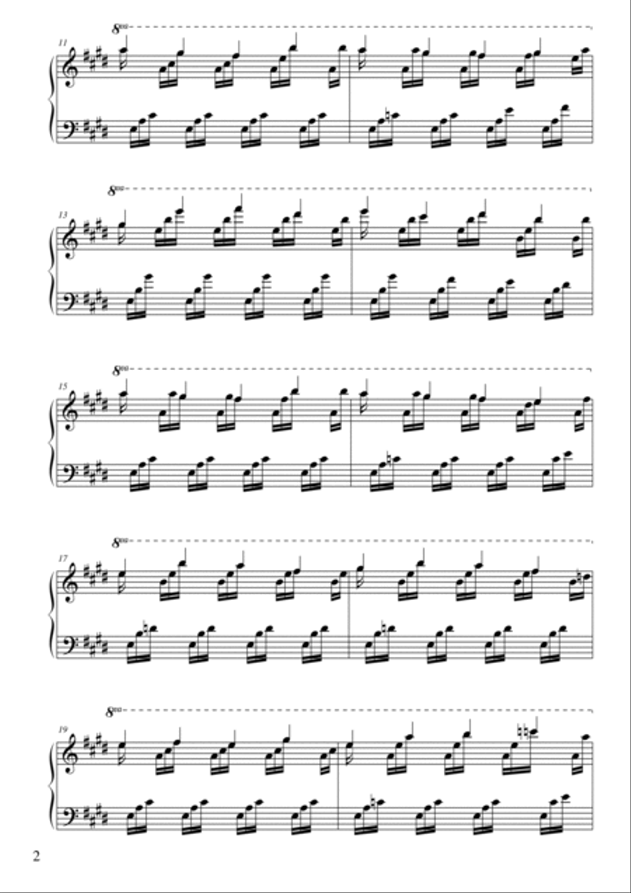 Prelude op. 23 Nr. 10 Piano Solo scores gallery preview page 2