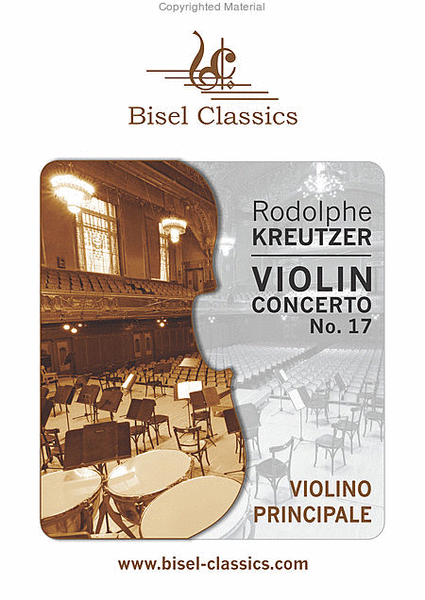 Violin Concerto, Opus 17, Parts
