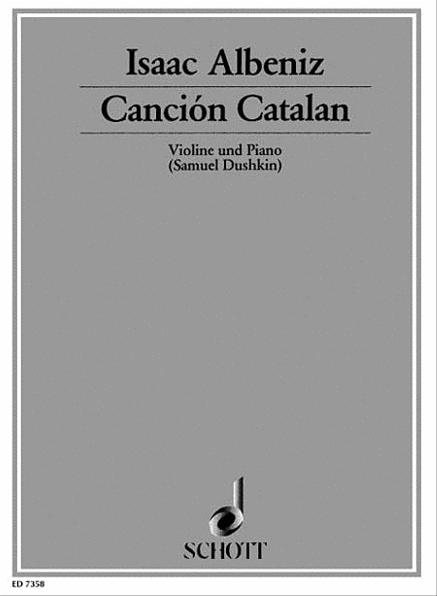 Cancion Catalan Violin Solo scores gallery preview page 1