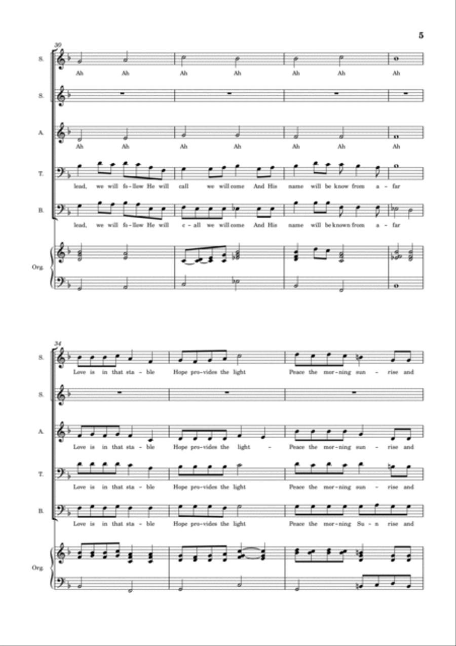 Have You Seen In the Manger? 4-Part scores gallery preview page 5