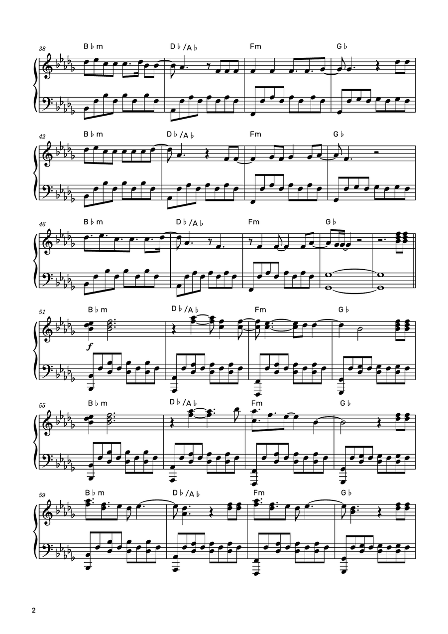 Hometown Glory Piano Solo scores gallery preview page 2