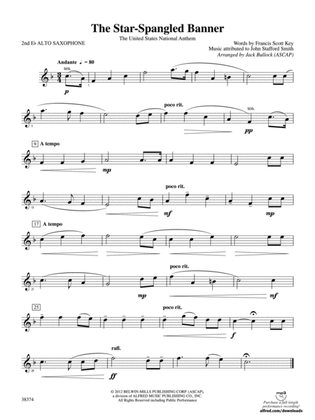 The Star-Spangled Banner: 2nd E-flat Alto Saxophone