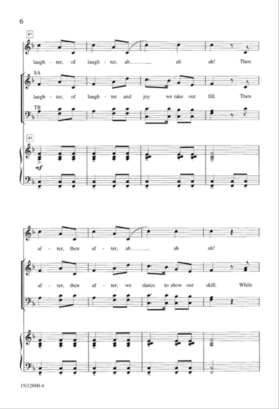Winter Carnival 4-Part scores gallery preview page 7