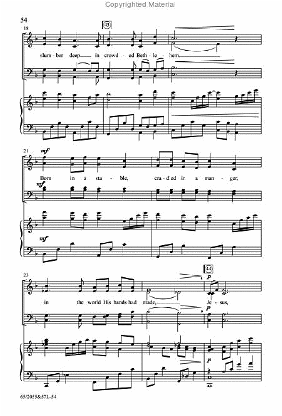 Bethlehem's Child - SATB Score with Performance CD 4-Part scores gallery preview page 22