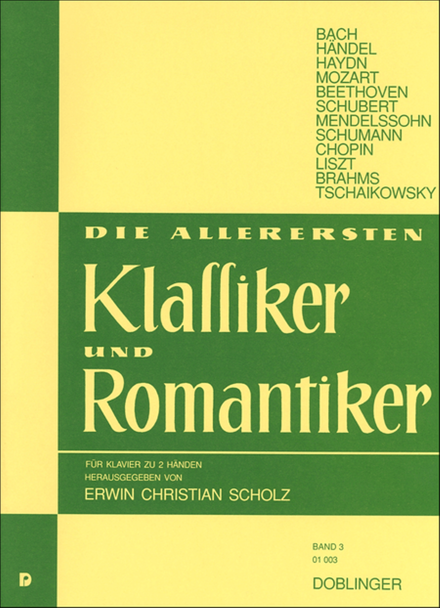 Die allerersten Klassiker und Romantiker Band 3 Piano Solo scores gallery preview page 1