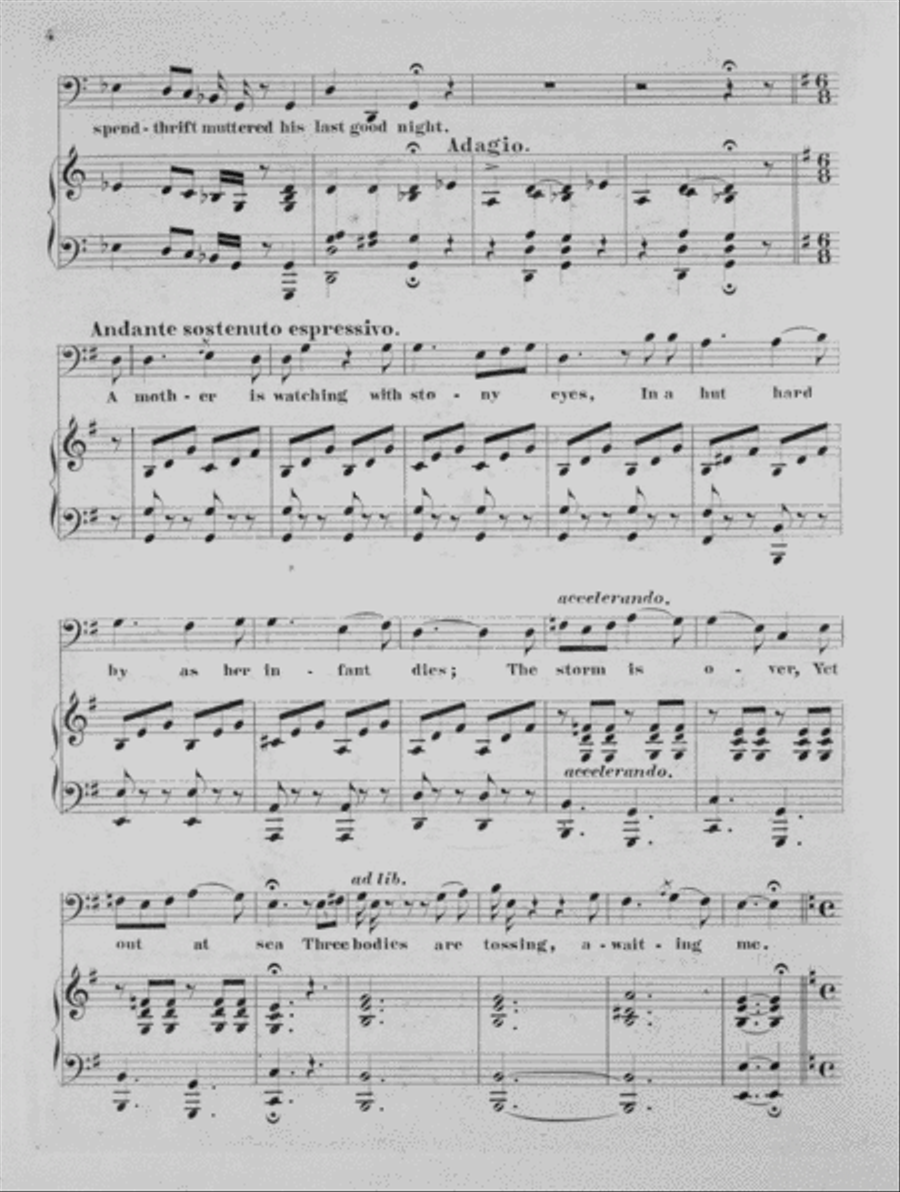 The Parish Sexton. Song for Bass Voice Bass Voice scores gallery preview page 4