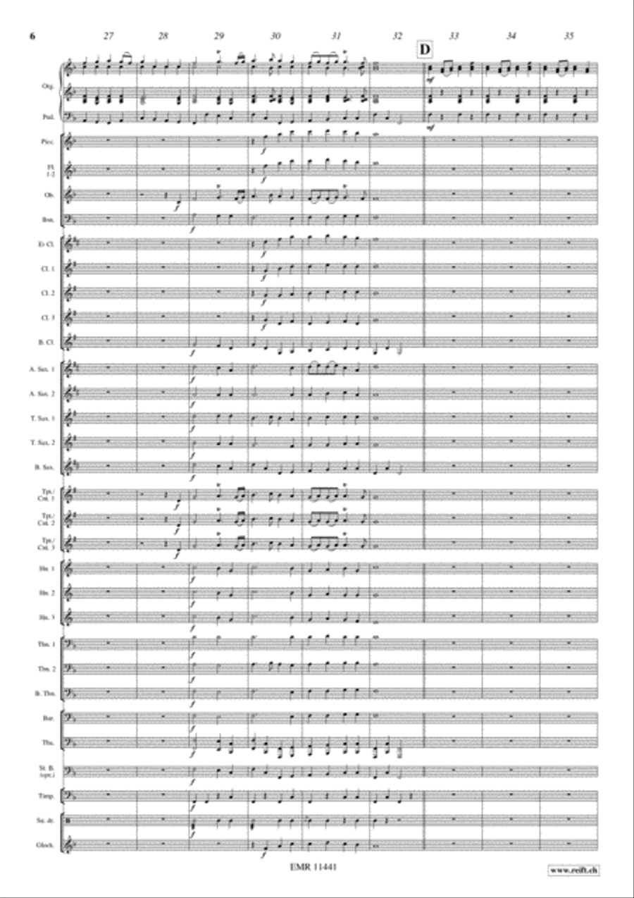 Trumpet Voluntary Concert Band scores gallery preview page 7