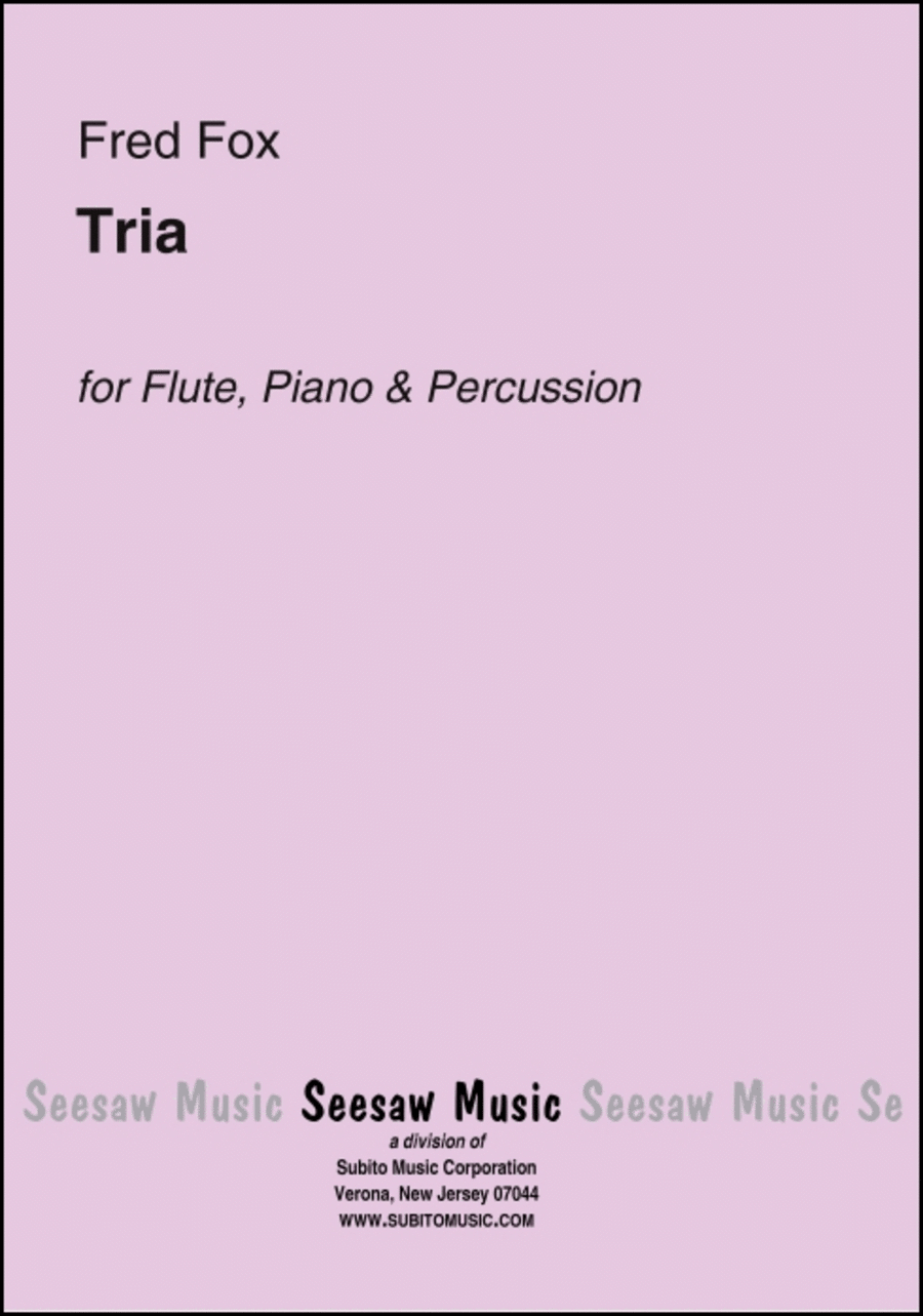 Tria Tria Flute scores gallery preview page 1