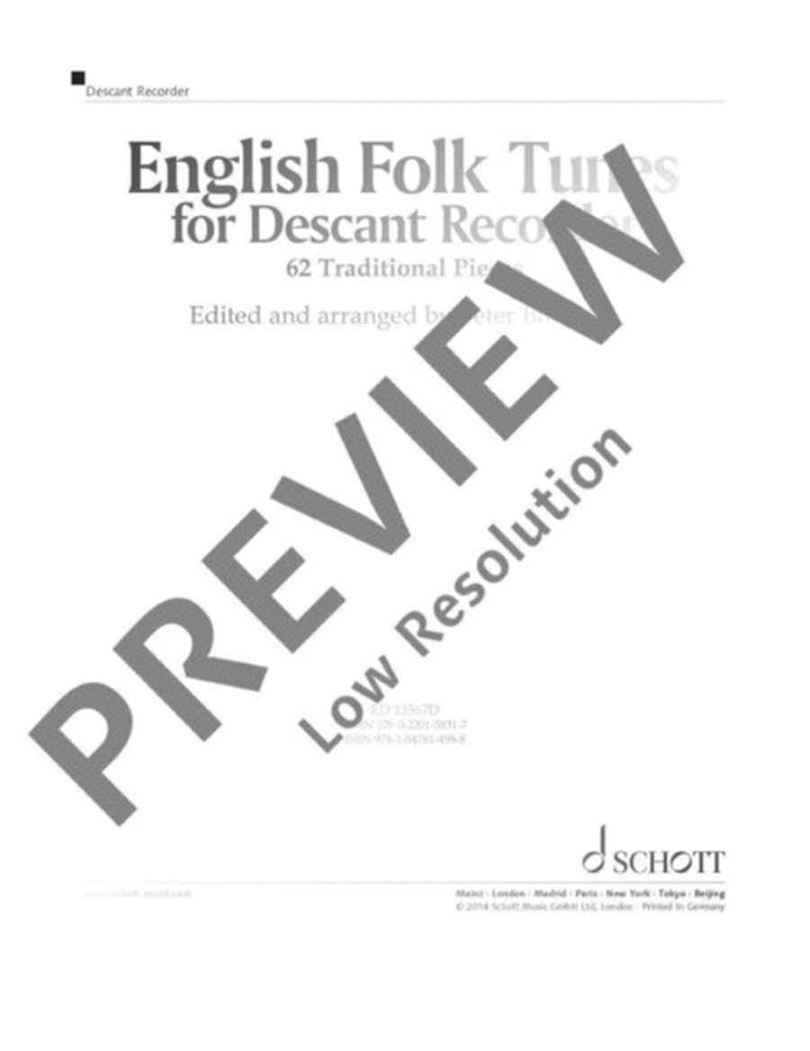 English Folk Tunes for Recorder