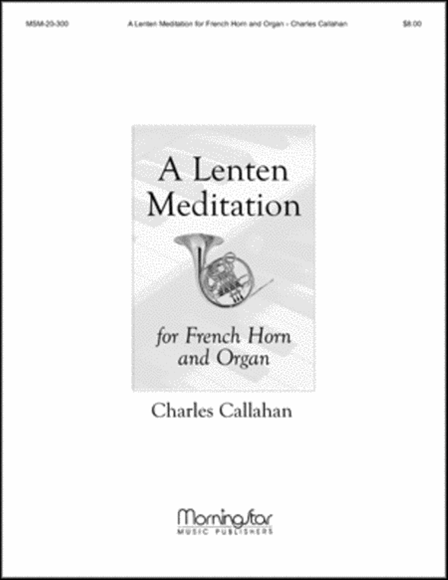 A Lenten Meditation Horn scores gallery preview page 1
