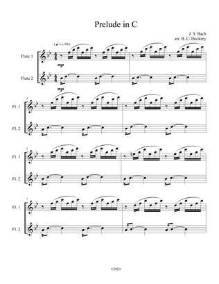 Prelude No.1 from The Well-Tempered Clavier Book 1 BWV 846 (Flute Duet)