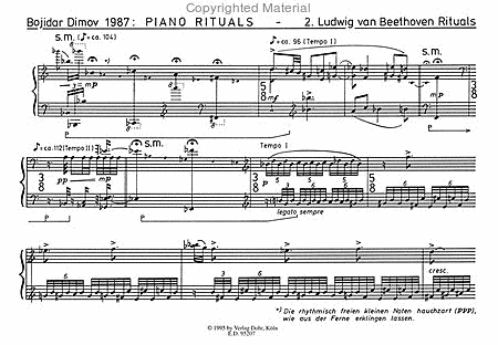 Piano Rituals Nr. 2 "Ludwig van Beethoven Rituals" (1987) -a work in progress-