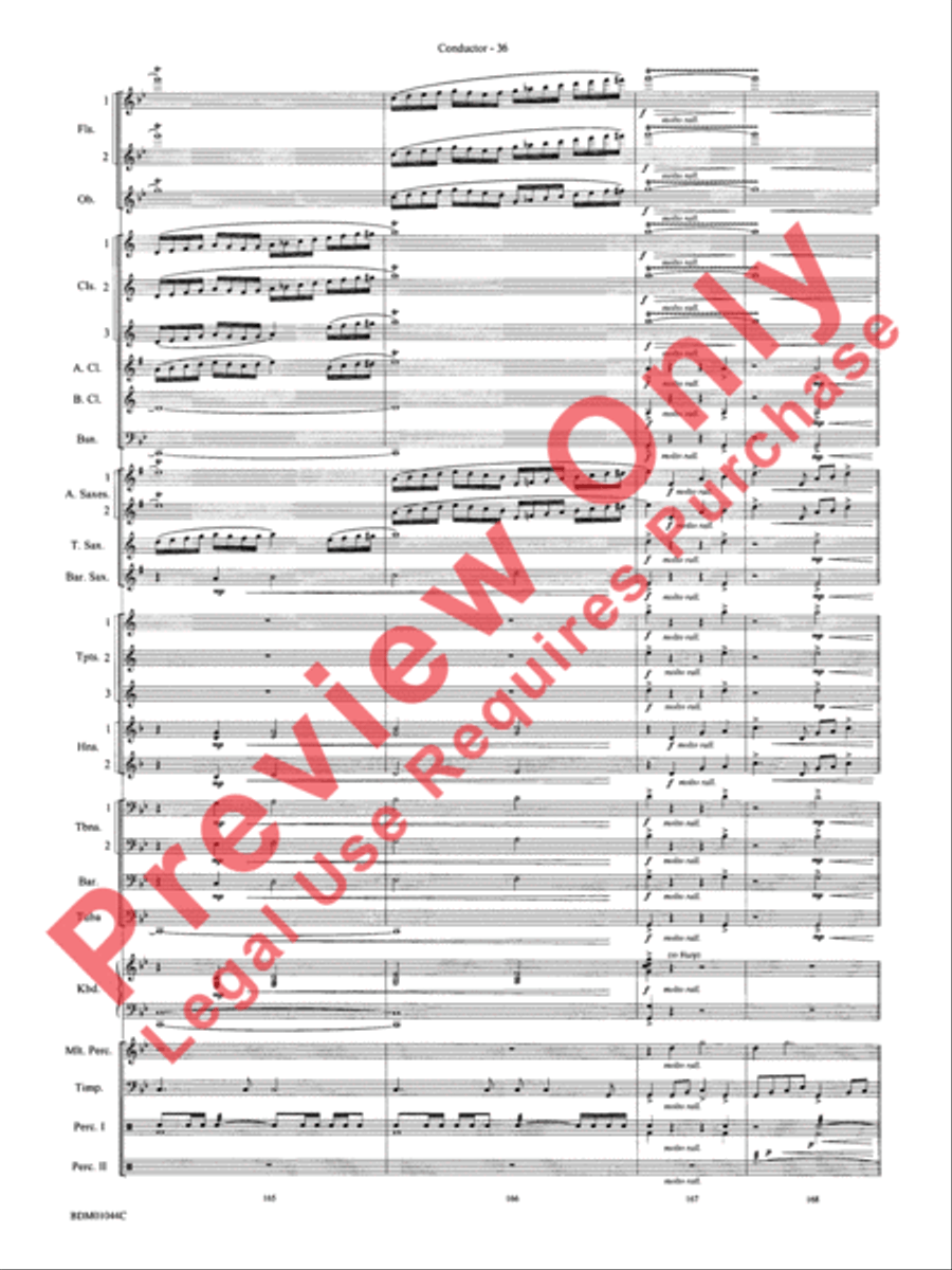 To the Summit! (Strive for the Highest) Concert Band scores gallery preview page 40