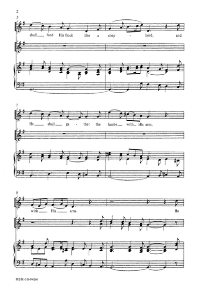 He Shall Feed His Flock (Downloadable Choral Score)