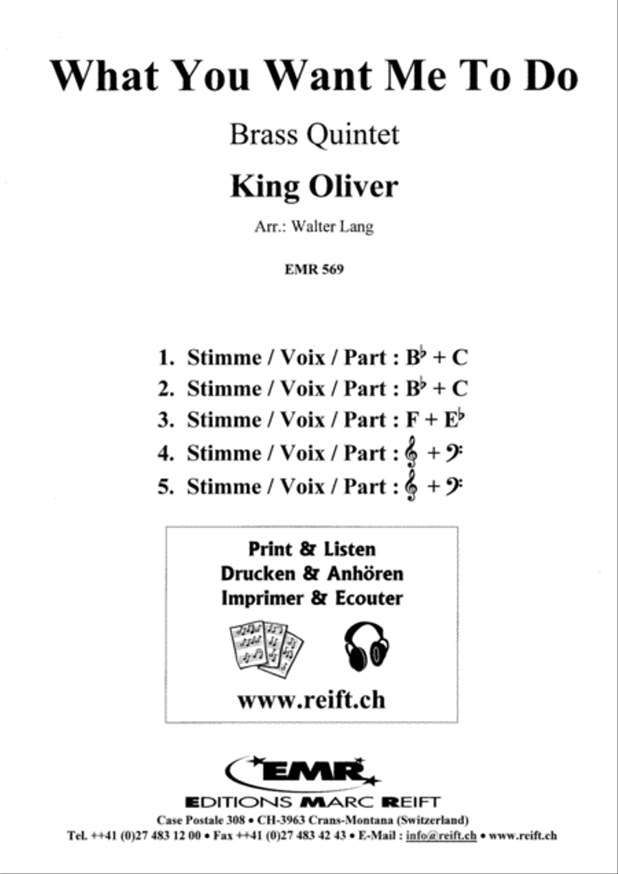 What You Want Me To Do Brass Quintet scores gallery preview page 2
