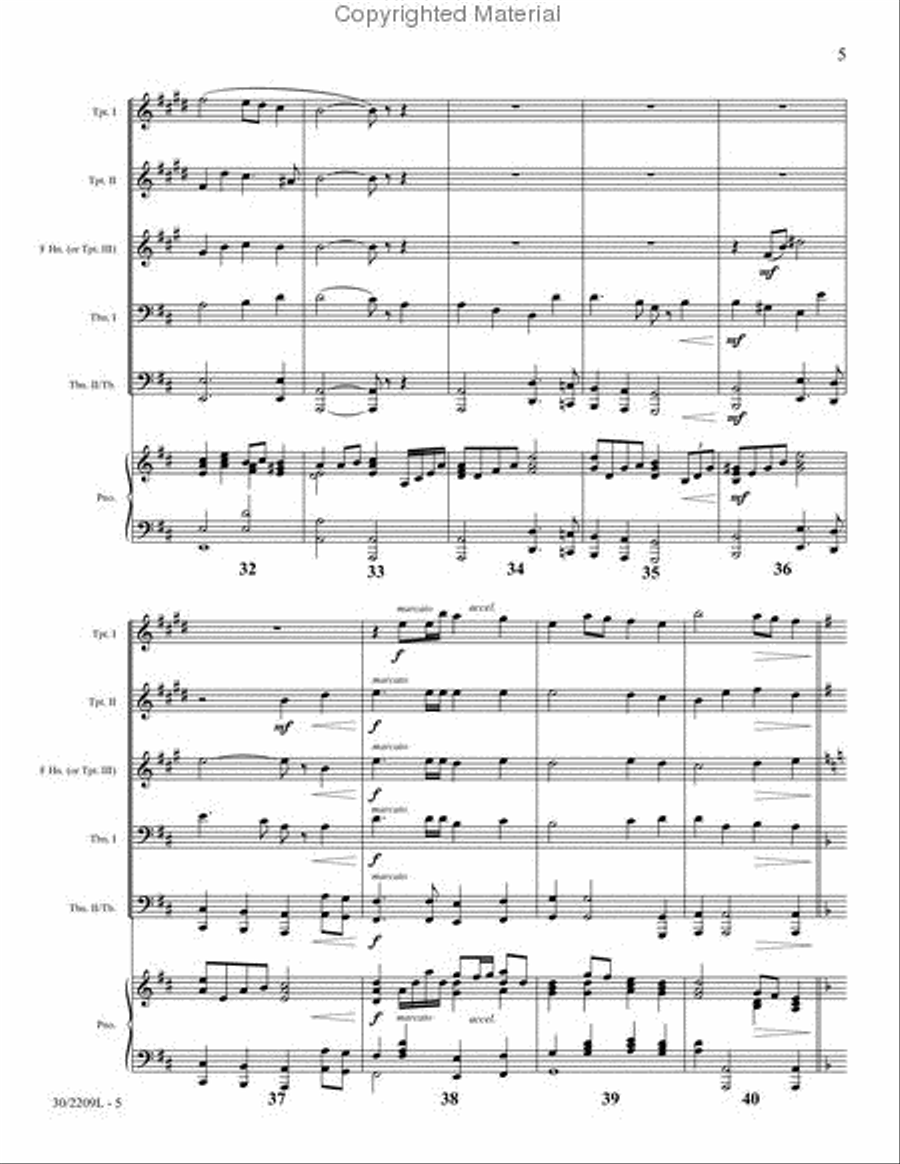 The Day of Resurrection Brass Ensemble scores gallery preview page 6