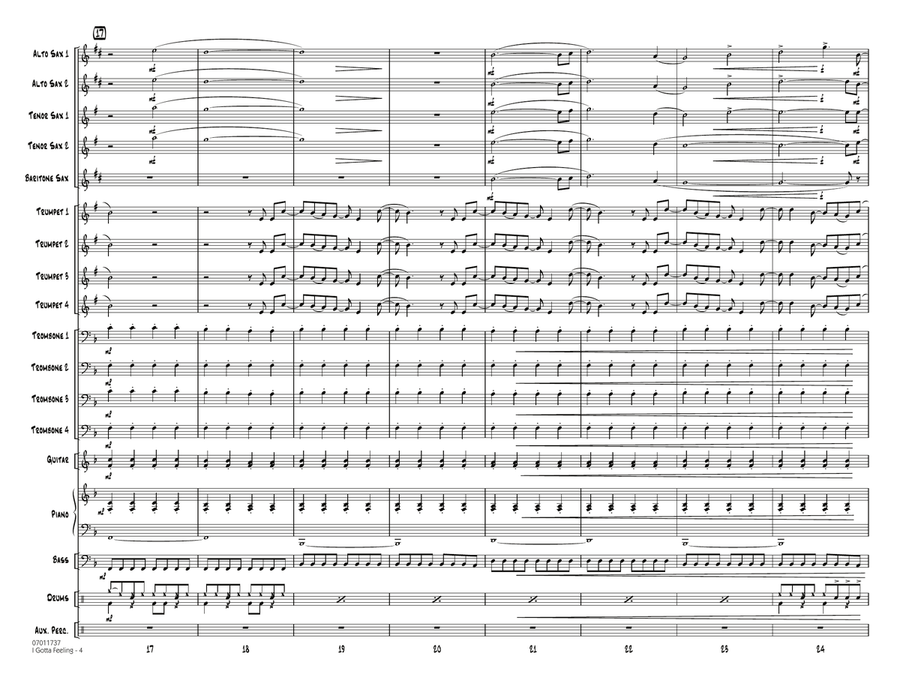 I Gotta Feeling - Full Score Jazz Ensemble scores gallery preview page 4