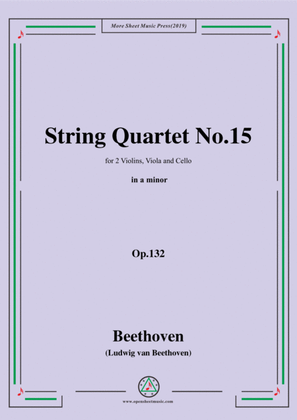 Book cover for Beethoven-String Quartet No.15 in a minor,Op.132