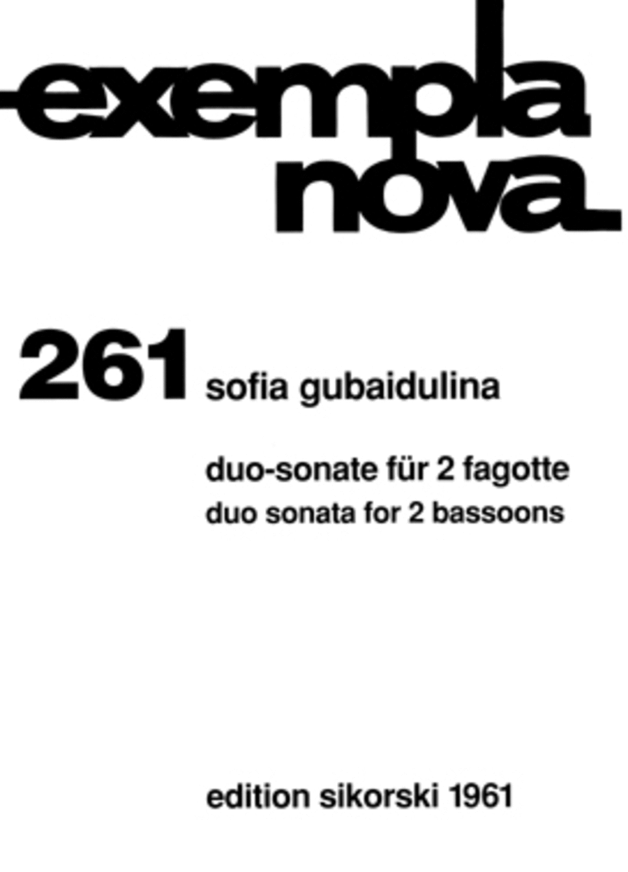 Duo Sonata for Two Bassoons Woodwind Duet scores gallery preview page 1