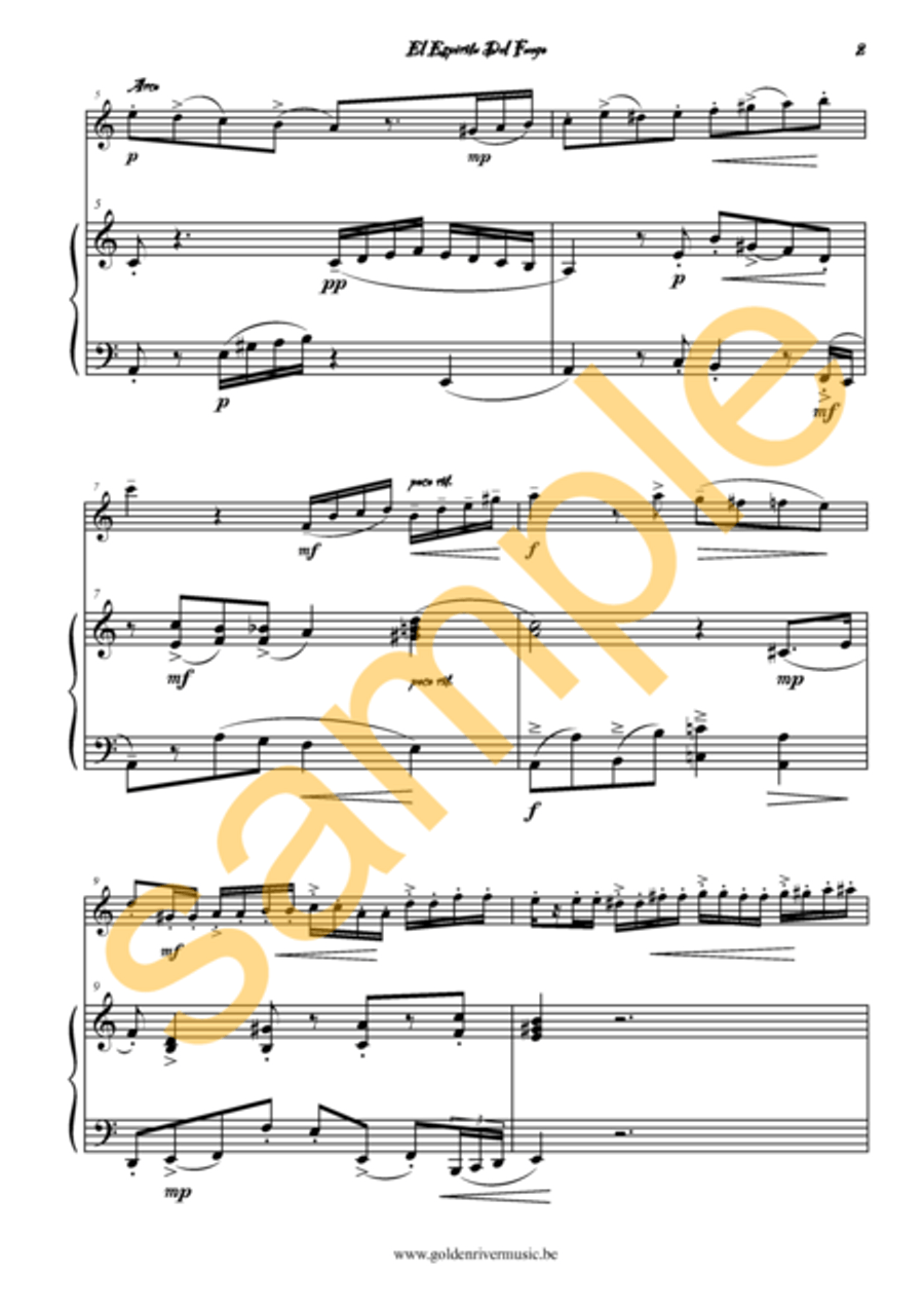 El Spiritu del Fuego / Fire Spirit for violin Violin Solo scores gallery preview page 3