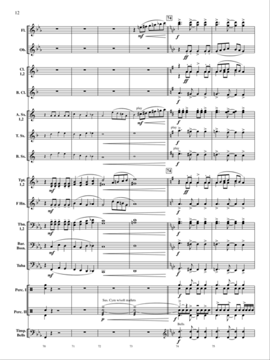 Rondo on a Modal Theme Rondo on a Modal Theme Concert Band scores gallery preview page 13