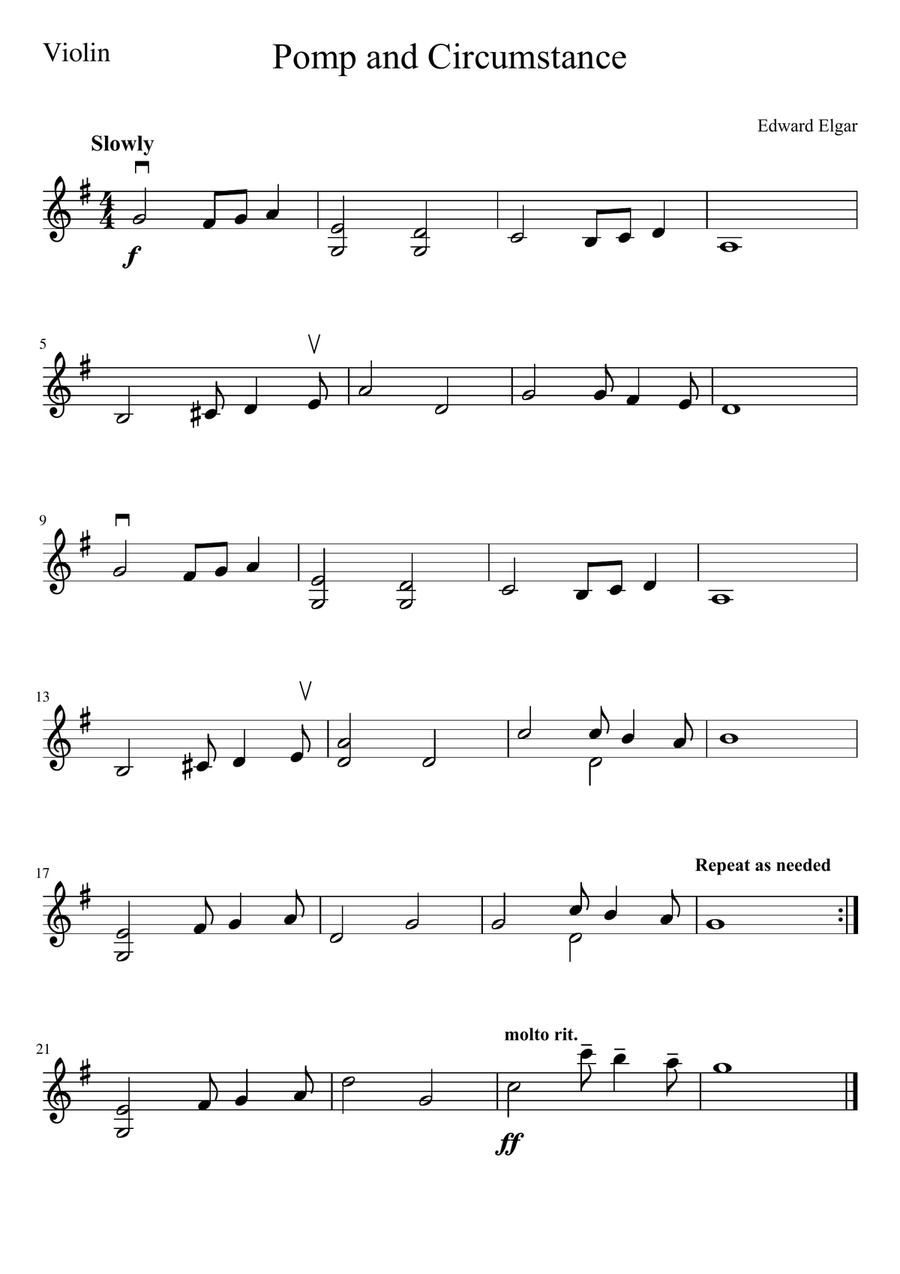Pomp and Circumstance Pomp and Circumstance String Trio scores gallery preview page 3