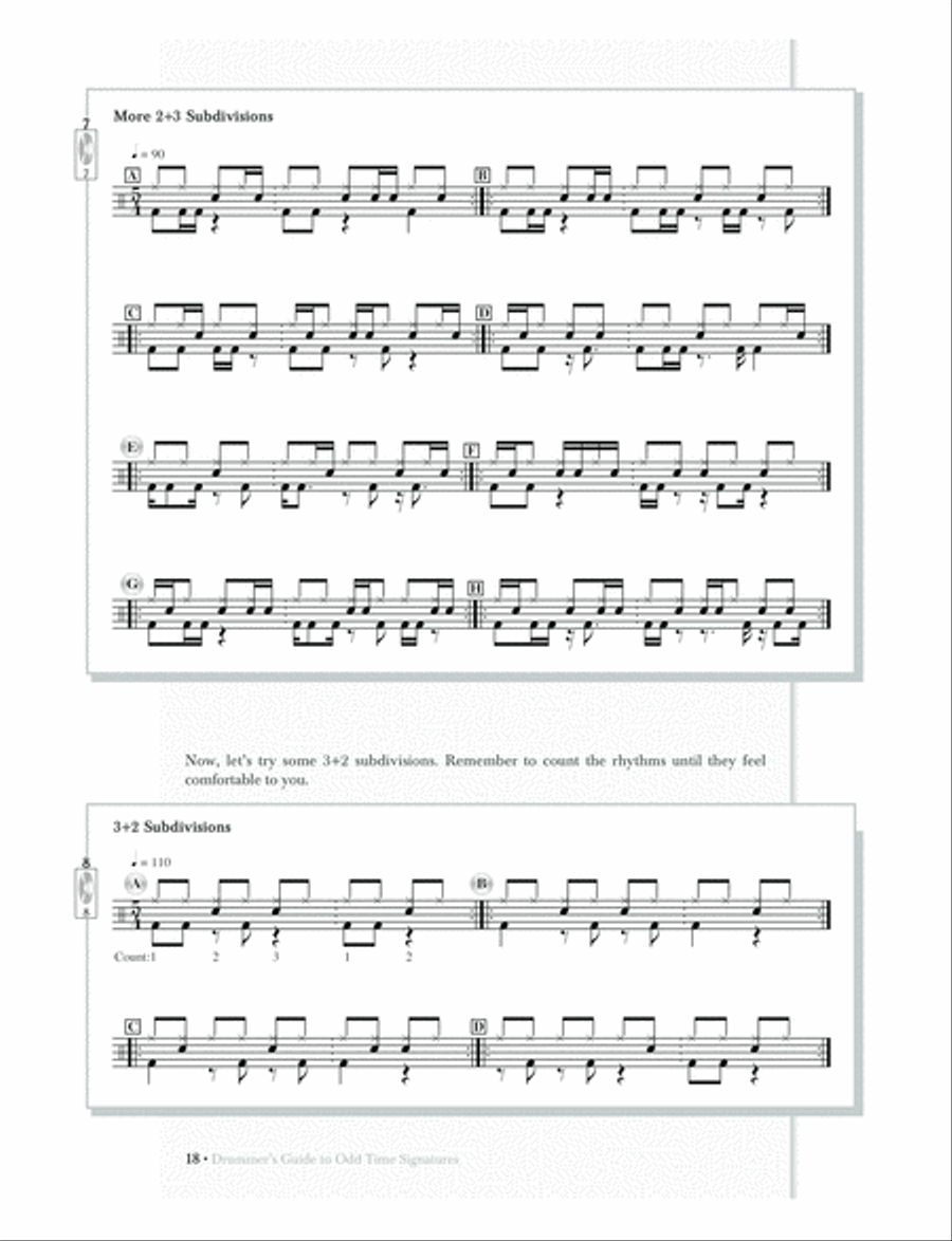 Drummer's Guide to Odd Time Signatures Drum Set scores gallery preview page 3