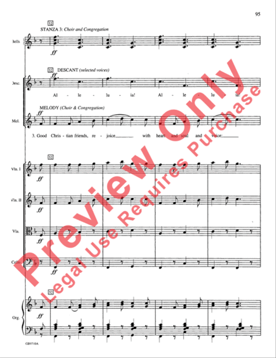 A Festival of Lessons and Carols Choir scores gallery preview page 96
