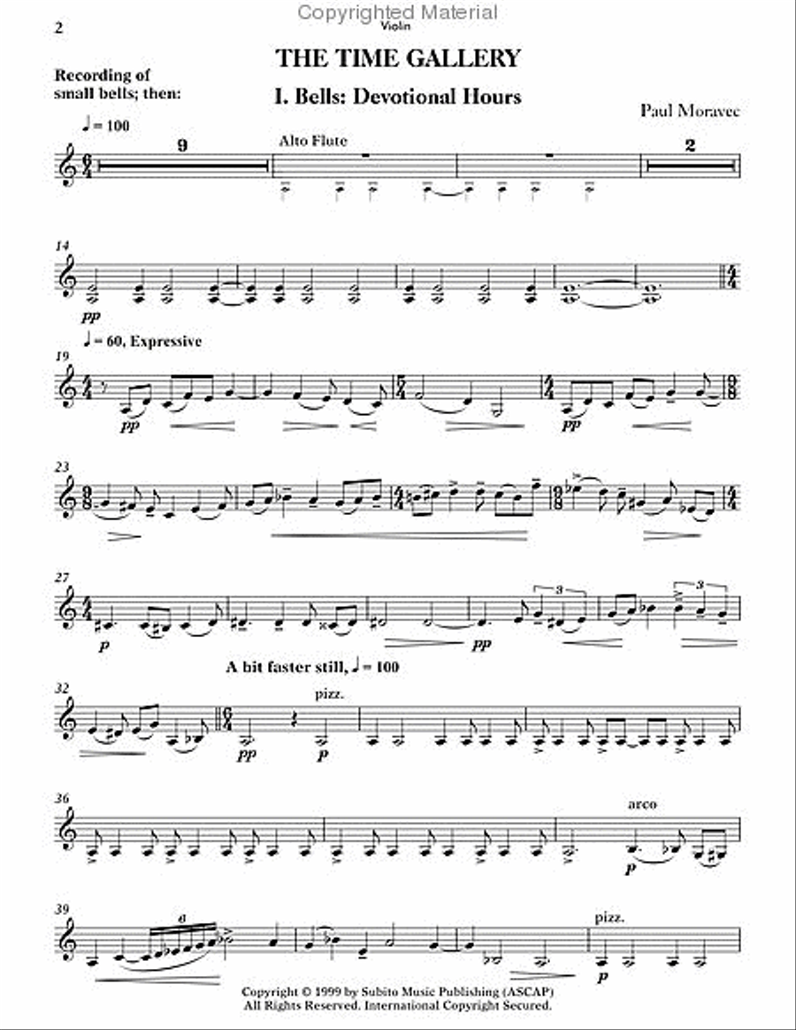 The Time Gallery Clarinet scores gallery preview page 2