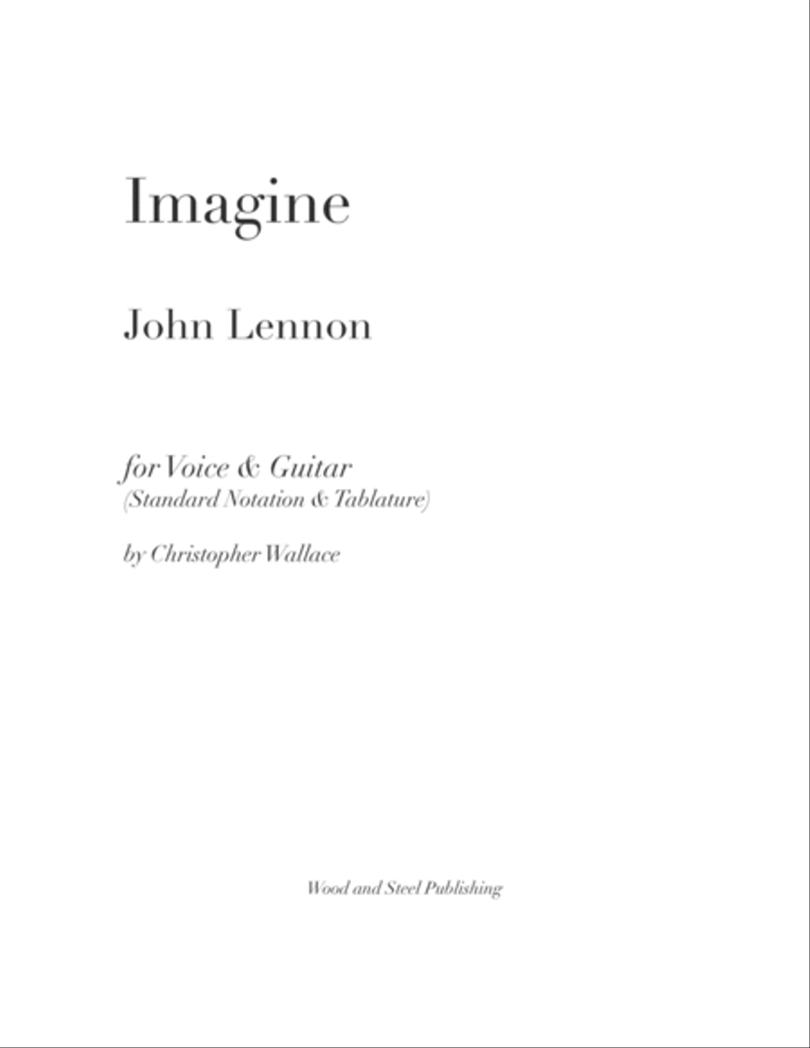 Imagine Guitar scores gallery preview page 1