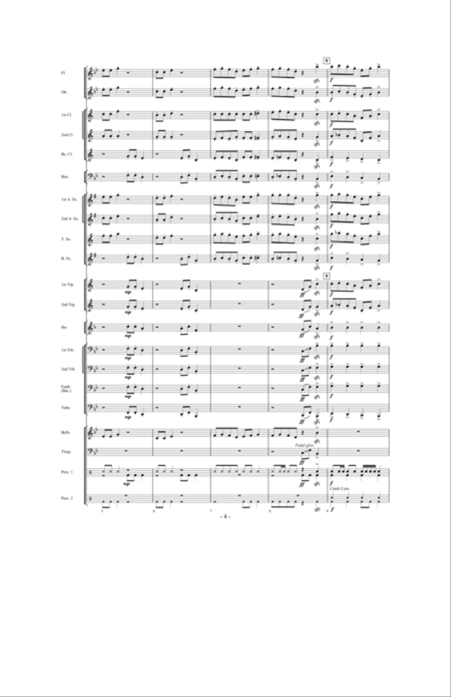 Scherzo for Santa Concert Band scores gallery preview page 3