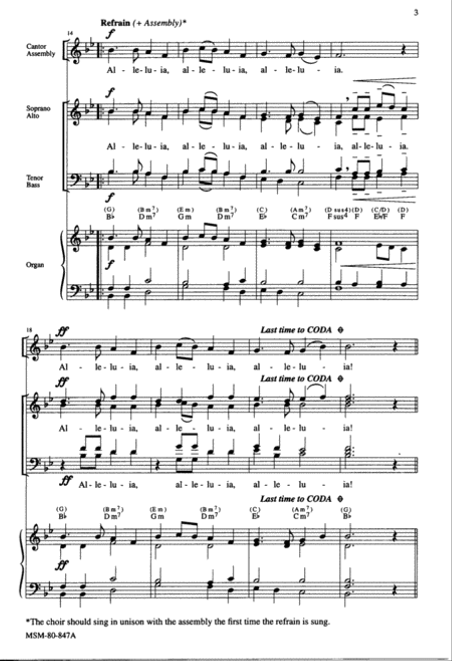 Festival Alleluia (Full Score) Choir scores gallery preview page 3