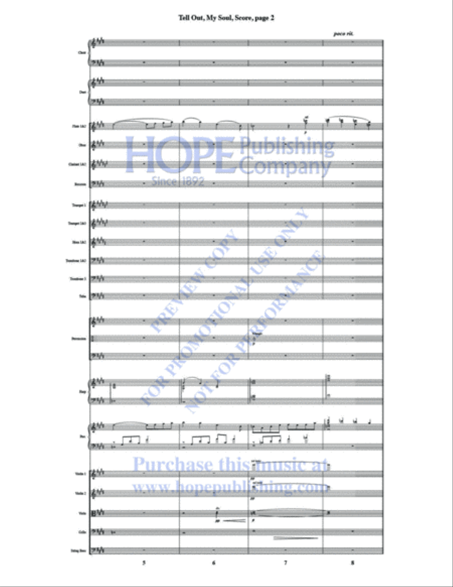 Tell Out, My Soul Tell Out, My Soul Choir scores gallery preview page 4