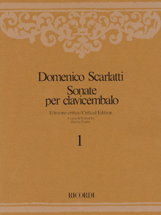 Book cover for Sonate per Clavicembalo Volume 5 Critical Edition