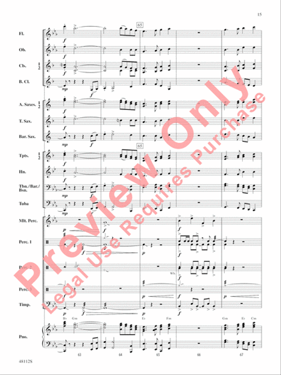 Zion March Zion March Concert Band scores gallery preview page 16