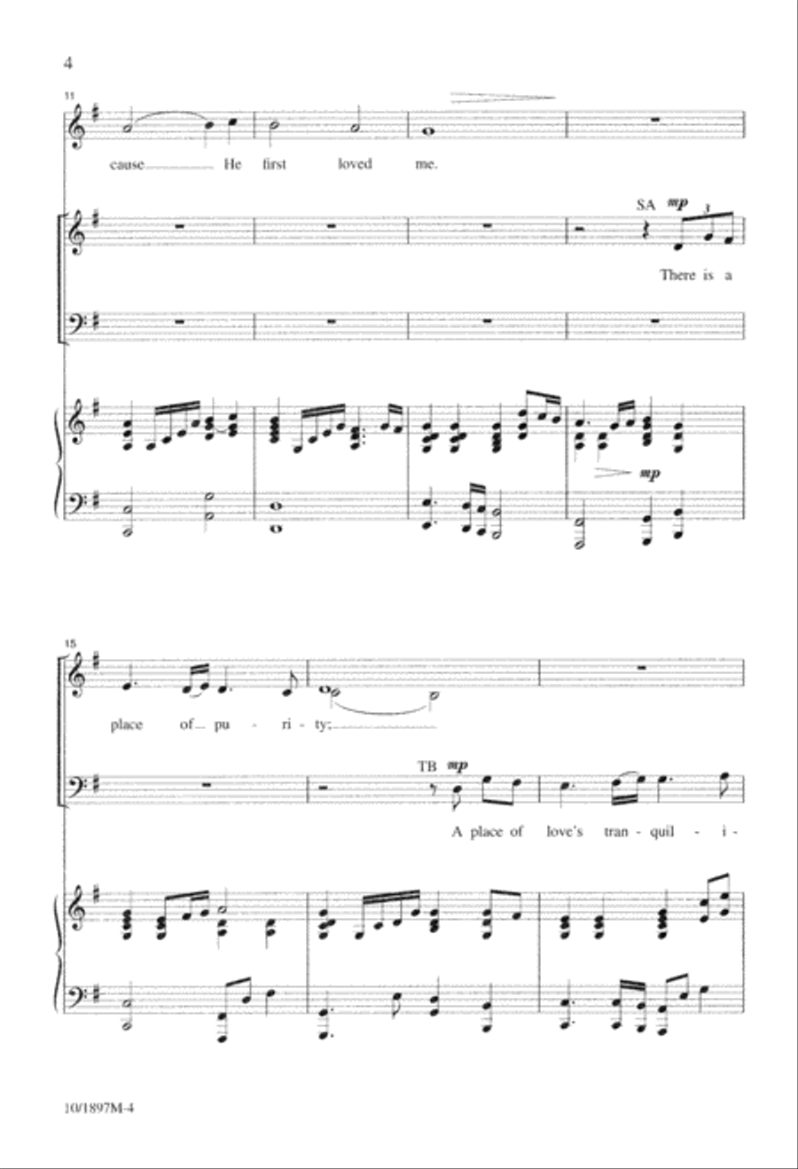 A Place of Beginning Again 4-Part scores gallery preview page 4