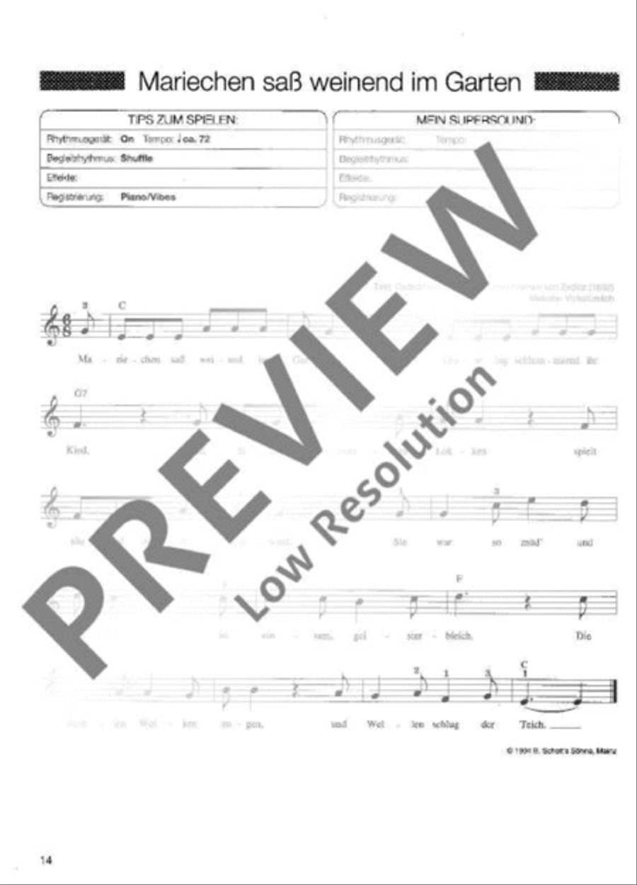 Küchenlieder Piano scores gallery preview page 15